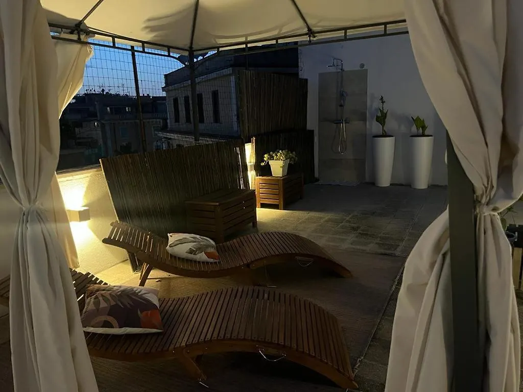 Monteverde Double Terrace Penthouse Rome Apartment