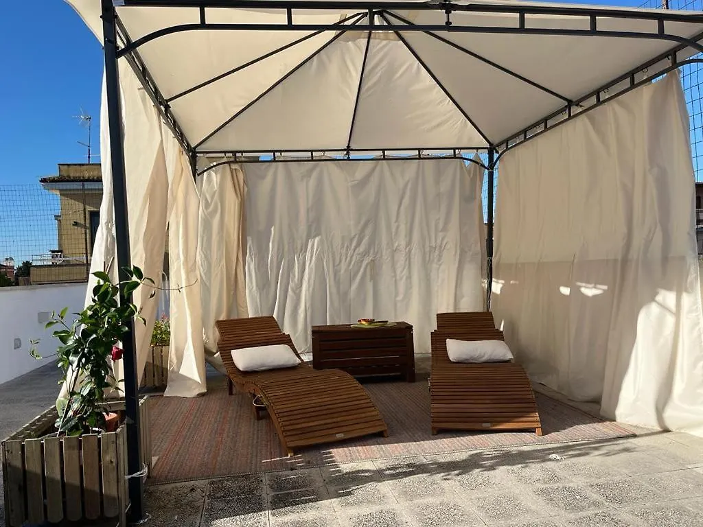 Monteverde Double Terrace Penthouse Rome Apartment